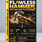 Folia Samoregenerująca Bezbarwna 0.40mm Flawless
