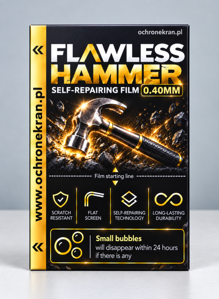 Folia Samoregenerująca Bezbarwna 0.40mm Flawless